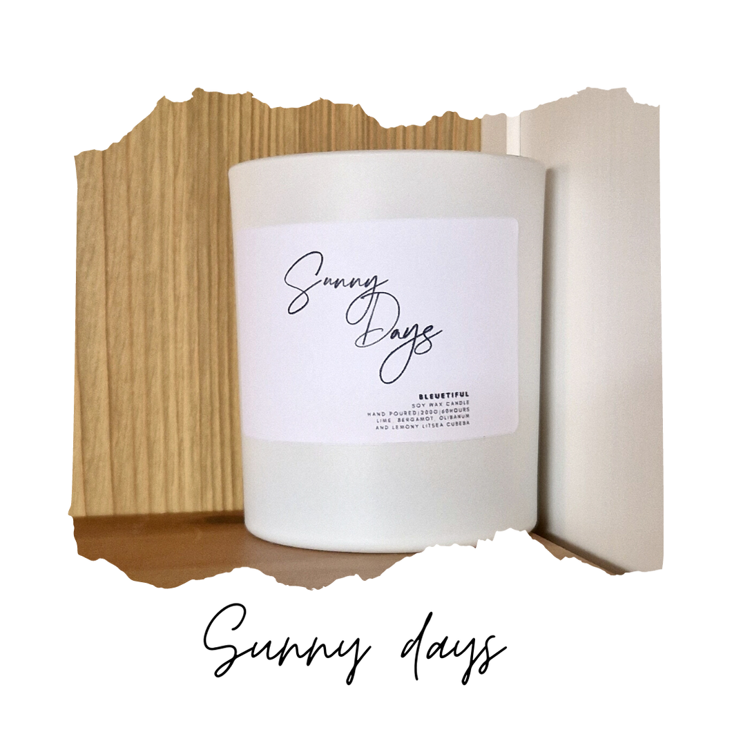 Sunny days candle